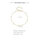 925 Sterling Silver Mini Round Beads Bracelets for Women