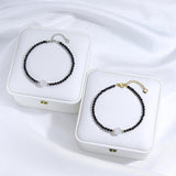 Moon Stone Bracelet With Spinel For Women Handwork Jewelry