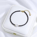 Moon Stone Bracelet With Spinel For Women Handwork Jewelry
