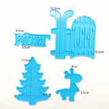 Snowman Merry Christmas Xmas Ornament Christmas Tree Silicone Mold