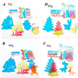 Snowman Merry Christmas Xmas Ornament Christmas Tree Silicone Mold