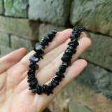 Natural Hypersthene Bracelet Stone Irregular Beads Women Jewelry