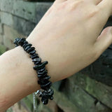 Natural Hypersthene Bracelet Stone Irregular Beads Women Jewelry