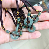 Natural Jadeite Jade Beads Bracelet Gemstone DIY Jewelry For Women Men Gift