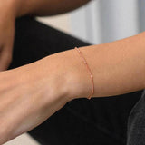 925 Silver Mini Round Beads Bracelet Romantic Chain Bracelets Classic Jewelry