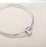 925 Silver Long Snake Chain Bracelet Wedding Jewelry Women
