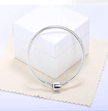 925 Silver Long Snake Chain Bracelet Wedding Jewelry Women