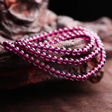 3.3mm Purple Garnet Stone Bracelet Women Healing Gemstone Fine Jewelry