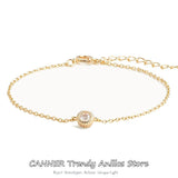 Zircon Bracelet Plata 925 Sterling Silver Summer Jewelry Gift