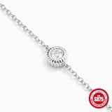 Zircon Bracelet Plata 925 Sterling Silver Summer Jewelry Gift
