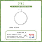 925 Silver Bead Double Layer Chain Bracelets for Women Classic Fine Jewelry