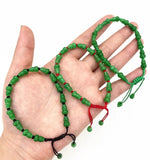 Green Jade Gourd Bracelets Women Bangle Stretch Bracelet
