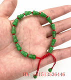 Green Jade Gourd Bracelets Women Bangle Stretch Bracelet