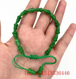 Green Jade Gourd Bracelets Women Bangle Stretch Bracelet