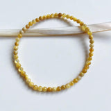 Yellow Sea Shell Bracelet Natural Stone Energy Hand Row Gemstone