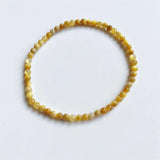 Yellow Sea Shell Bracelet Natural Stone Energy Hand Row Gemstone