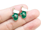 Enamel Christmas Charms, Santa Claus, Christmas Tree, Snowflake, Snowman