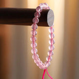 Strawberry Quartz Crystal Bracelet Women Healing Gemstone Jewelry