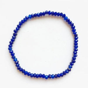 3*4MM Faceted Oval Ruby Sapphire Jade Bracelet Natural Stone Bead