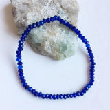 3*4MM Faceted Oval Ruby Sapphire Jade Bracelet Natural Stone Bead