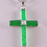 Green Jades Four Leaf Clover Animal Frog Sea Turtle Gem Cross Bead Necklace