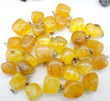 Irregular Shape Gem Stone Pendants 10Pcs