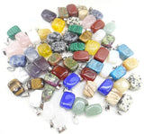 Irregular Shape Gem Stone Pendants 10Pcs