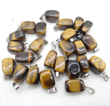 Irregular Shape Gem Stone Pendants 10Pcs