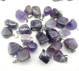 Irregular Shape Gem Stone Pendants 10Pcs