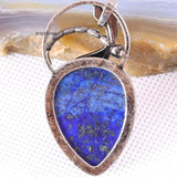 Women Necklace Pendant Lapis Dragonfly Heart Gem Stone Bead