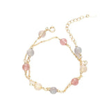 925 Silver Crystal Gemstone Bracelet for Women
