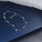 925 Silver Crystal Gemstone Bracelet for Women