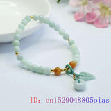 Burmese Jade Donut Bracelets Women Bangle Charms Gift Gemstone