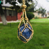 Crystal Cage Pendant Necklace Holder Metal Chain Adjustable X127