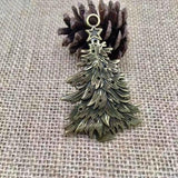 4pcs Vintage Christmas Tree Charms Alloy Pendants for DIY Jewelry Making