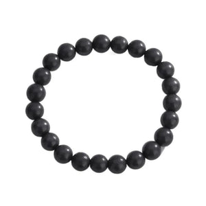 High Shungite Stone Bracelet Elastic Women Men Charm Jewelry