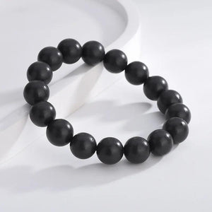 High Shungite Stone Bracelet Elastic Women Men Charm Jewelry
