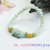Burmese Jade Pixiu Bracelets Chinese Gemstone Charms Bead Natural Jadeite