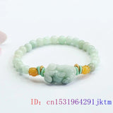 Burmese Jade Pixiu Bracelets Chinese Gemstone Charms Bead Natural Jadeite