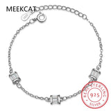 925 Silver Lucky Beads Bracelet Gemstone Cylinder Jewelry