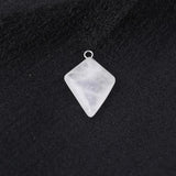 3Pcs Gem Stone Charms for DIY Necklace Earring Making