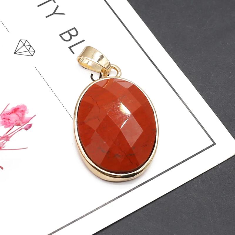 Amethyst Rose Quartz Pendant for DIY Crafts 20x32mm