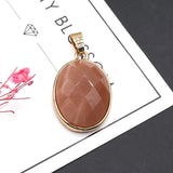 Amethyst Rose Quartz Pendant for DIY Crafts 20x32mm