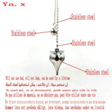 Stainless Steel Healing Pendant Hexagonal Pendulum Chain Amulet