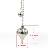 Stainless Steel Healing Pendant Hexagonal Pendulum Chain Amulet