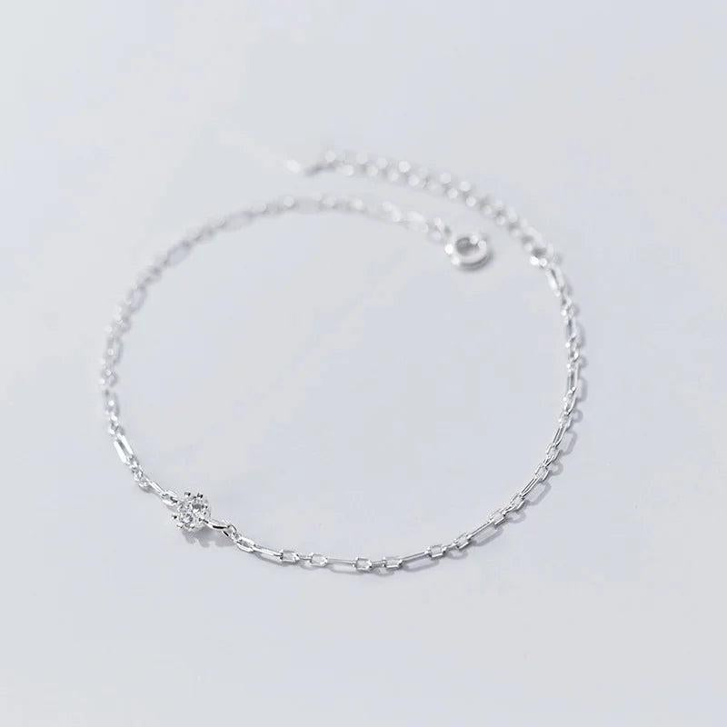 Minimalist Silver 925 Bracelet for Women