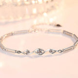 925 Silver Bracelet with Amethyst Gemstone for Wedding