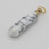Turquoise Perfume Bottle Pendant for Jewelry Making 45x12mm