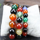 Natural Colorful Jade Bracelet Men Women Healing Gemstone Fine Jewelry