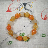 Colorful Jade Bead Bracelet Women Healing Gemstone Bangle